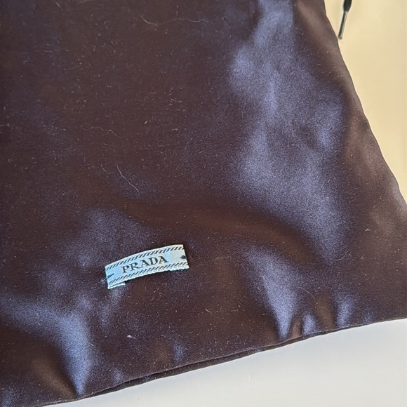 Prada Dust Bag Black Drawstring Satin 13x8.5 inches - Picture 5 of 8
